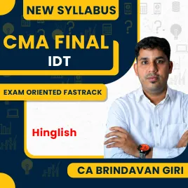 CMA Final New Syllabus IDT (GST + Custom) (Fast Track) by CA Brindavan Giri: Pen drive / Google drive.