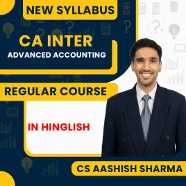 CS Aashish Sharma Advanced Accounts Regular Online Classes For CA Inter