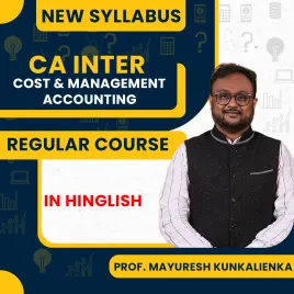 Prof. Mayuresh Kunkalienka Cost &amp; Management Accounting Regular Online Classes For CA Inter