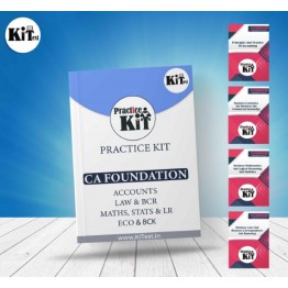 CA Foundation Practice Kit Book For May 23 By Kitest : Study Material.