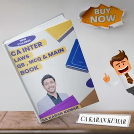 CA Karan Kumar Corporate &amp; Other Laws Question Bank, MCQ, Main Book Combo for CA Inter : Study Material 