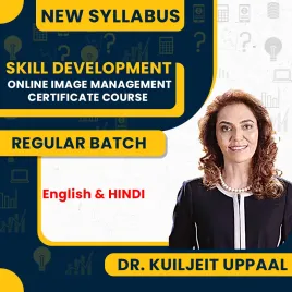 Dr. Kuiljeit Uppaal Online Image Management Certificate Skill Development Course : Pen Drive / Online Classes