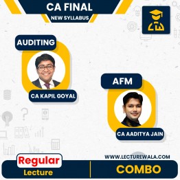 CA Final Audit & AFM Combo New Scheme Regular Course By CA Kapil Goyal and CA Aaditya Jain : ONLINE CLASSES. 