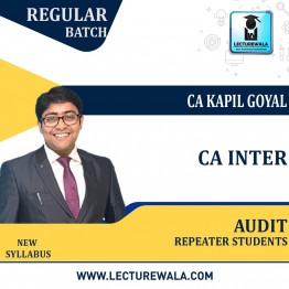 CA Inter Audit Course for Repeater Students : Video Lecture + Study Material by CA Kapil Goyal (For Nov.2022)