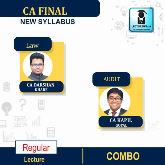 CA Final LAW & Audit New Syllabus Regular Course Combo by CA Darshan Khare and CA Kapil Goyal : Google Drive / Pen Drive 