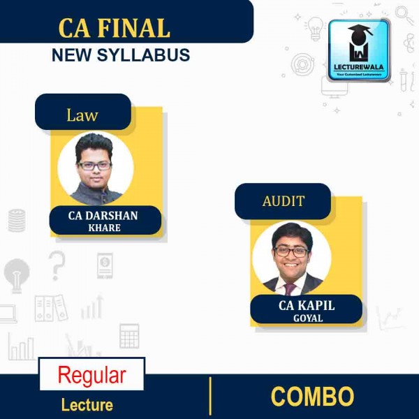 CA Final LAW & Audit New Syllabus Regular Course Combo by CA Darshan Khare  and CA Kapil Goyal : Google Drive / Pen Drive 