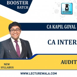 CA Inter Audit Booster Batch  : Video Lecture + Study Material by CA Kapil Goyal (For Nov.2022)