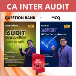 CA INTER AUDIT Question Bank & MCQ BOOK (HARD COPY) By CA Kapil Goyal : Study Material.