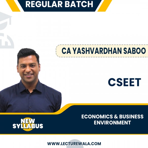 CSEET New SyllabusEconomics and Business Environment Regular Classes By CA Yashvardhan Saboo : Online Classes