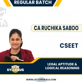 CSEET New Syllabus Legal Aptitude and Logical Reasonin Regular Classes By CA Ruchika Saboo : Online Classes