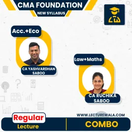CMA Foundation New Syllabus All Subjects Combo Regular Classes By CA Yashvardhan Saboo & CA Ruchika Saboo: Online Classes CMA Foundation New Syllabus All Subjects Combo Regular Classes By CA Yashvardhan Saboo & CA Ruchika Saboo: Online Classes