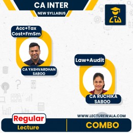 CA Inter New Syllabus Both Group All Subjects Combo Regular Classes By CA Yashvardhan Saboo and CA Ruchika Saboo : Online Classes