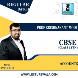 11th CBSE Accounts Full Course  By Prof Krishnakant Modi: Pen drive / Online classes.