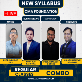 Abhimanyu Aggarwal Classes All Subject COMBO Regular Online Classes For CMA Foundation : Live Online Classes Abhimanyu Aggarwal Classes All Subject COMBO Regular Online Classes For CMA Foundation : Live Online Classes