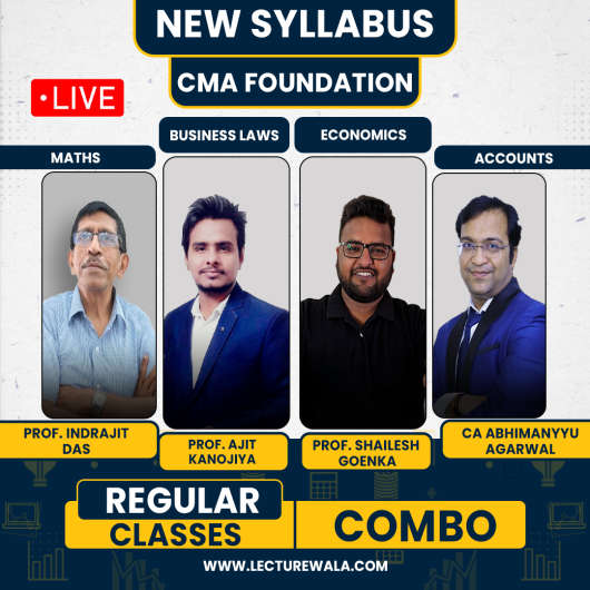 Abhimanyu Aggarwal Classes All Subject COMBO Regular Online Classes For CMA Foundation : Live Online Classes