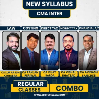 CMA INTER LECTUREWALA EXCLUSIVE COMBO REGULAR BATCH : ONLINE CLASSES