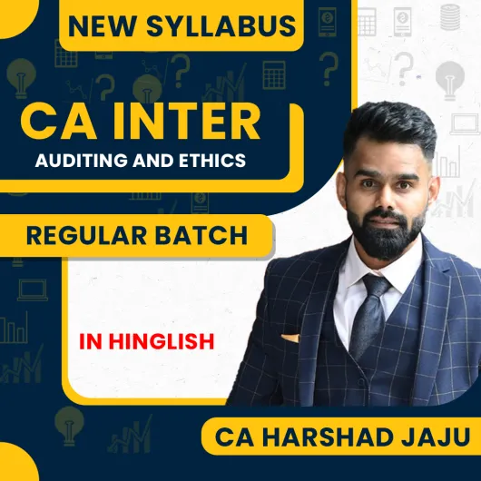 CA Harshad Jaju Auditing & Ethics For CA Inter: Regular Online Classes (Pen drive / Google drive Classes)