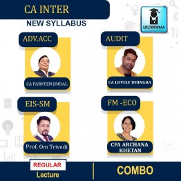 CA INTER Group 2 Combo Regular Course By CA Parveen Jindal & Prof Om Trivedi & CFA Archana Khetan & CA Lovely Dhingra: Pendrive / Online Classes.