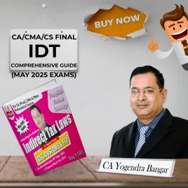 CA Yogendra Bangar Comprehensive Guide To Indirect Tax ( eBook ) For CA/CMA/CS Final MAY 2025 : Online Study Material CA Yogendra Bangar Comprehensive Guide To Indirect Tax ( eBook ) For CA/CMA/CS Final MAY 2025 : Online Study Material