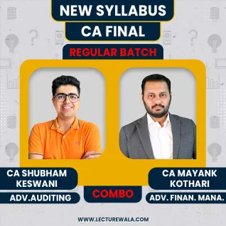 CA Shubham Keswani Audit & CA Mayank Kothari AFM Regular Online Combo Classes For CA Final CA Shubham Keswani Audit & CA Mayank Kothari AFM Regular Online Combo Classes For CA Final