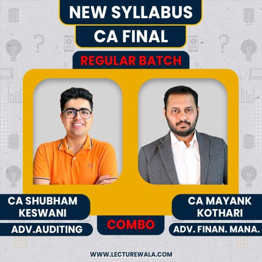 CA Shubham Keswani Audit & CA Mayank Kothari AFM Regular Online Combo Classes For CA Final