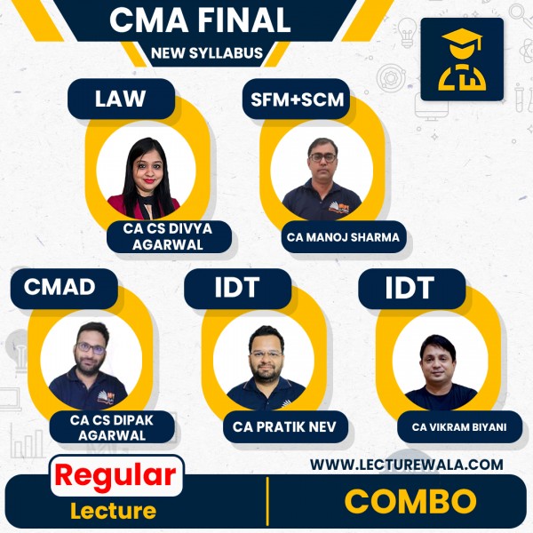 CMA FINAL (NEW SYLLABUS) - BOTH GROUP - ALL PAPERS EXCEPT DT & CFR COMBO BY MEPL CLASSES