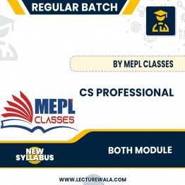 CS PROFESSIONAL NEW SYLLABUS - BOTH GROUP - ALL LAW PAPERS WITH STRATEGIC MANAGEMENT & CORPORATE FINANCE EXCEPT ELECTIVE PAPERS SUPER COMBO BY MEPL CLASSES