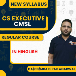 CA/CS Dippak Agarwal Group - 2 Capital Market &amp; Securities Laws (CMSL) Regular Online Classes For CS Executive