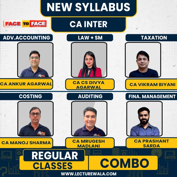 CA Inter New Syllabus Both Group All Subjects Face To Face Regular Combo Classes By MEPL Classes : Online Classes