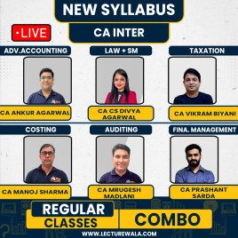 CA Inter New Syllabus Both Group All Subjects Live Regular Combo Classes By MEPL Classes : Online Classes CA Inter New Syllabus Both Group All Subjects Live Regular Combo Classes By MEPL Classes : Online Classes