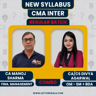 CA/CS Divya Agarwal OMSM + BDA & CA Manoj Sharma FInancial Management Regular Online Combo Classes CA/CS Divya Agarwal OMSM + BDA & CA Manoj Sharma FInancial Management Regular Online Combo Classes