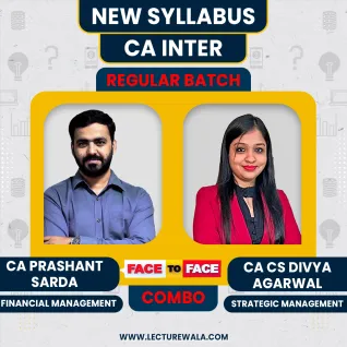 CA Prashant Sarda FM & CA CS Divya Agarwal SM Face To Face Regular Course For CA Inter Online Classes CA Prashant Sarda FM & CA CS Divya Agarwal SM Face To Face Regular Course For CA Inter Online Classes