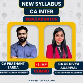 CA Prashant Sarda FM &amp; CA CS Divya Agarwal SM Live @ home Regular Course For CA Inter Live Online Classes