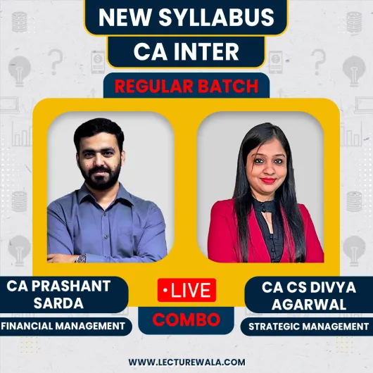 CA Prashant Sarda FM & CA CS Divya Agarwal SM Live @ home Regular Course For CA Inter Live Online Classes CA Prashant Sarda FM & CA CS Divya Agarwal SM Live @ home Regular Course For CA Inter Live Online Classes