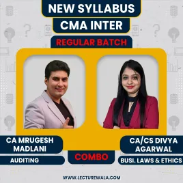 CA CS Divya Agarwal Business Laws &amp; CA Mrugesh Madlani Auditing Regular Online Combo Classes For CMA Inter