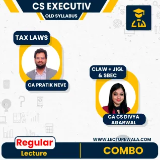 CA/CS Divya Agarwal Company Law + JIGL + SBEC & CA Pratik Neve Tax Laws old Syllabus Regular Online Classes For CS Executive CA/CS Divya Agarwal Company Law + JIGL + SBEC & CA Pratik Neve Tax Laws old Syllabus Regular Online Classes For CS Executive
