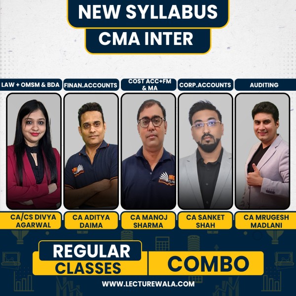 (MEPL Classes) Both Group All Papers Except Tax Regular Online Combo Classes For CMA Inter Online Classes New Syllabus