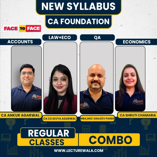 MEPL Classes CA All Subjects Face To Face Regular Combo Classes For CA Foundation Live Online Class