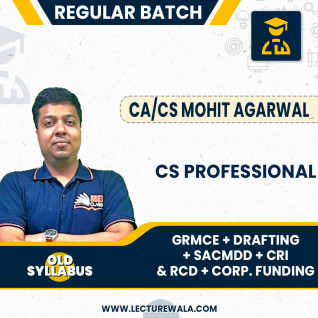 CS PROFESSIONAL - MODULE I,II&III ALL 6 LAW PAPERS COMBO GRMCE + DRAFTING + SACMDD + CRI + RCD + CORP. FUNDING BY MEPL CLASSES CS PROFESSIONAL - MODULE I,II&III ALL 6 LAW PAPERS COMBO GRMCE + DRAFTING + SACMDD + CRI + RCD + CORP. FUNDING BY MEPL CLASSES