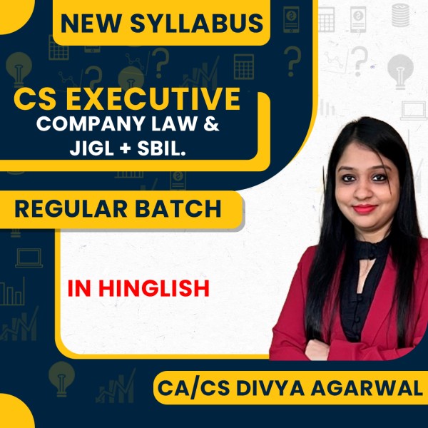 CA/CS Divya Agarwal Module One All Law Papers Regular Online Combo Classes For CS Executive