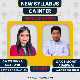 CA/CS Mohit Agarwal Auditing & CA/CS Divya Agarwal law & SM Regular Combo Classes For CA Inter Online Classes  CA/CS Mohit Agarwal Auditing & CA/CS Divya Agarwal law & SM Regular Combo Classes For CA Inter Online Classes