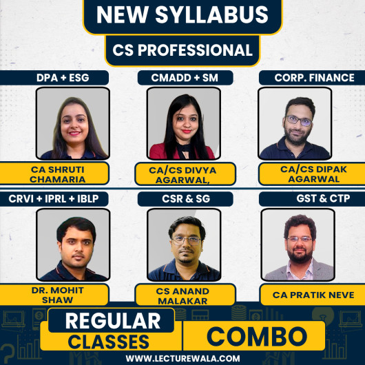 MEPL Classes Both Module All Subjects With Any 2 Elective Papers Regular Online Combo Classes For CS Professional New Syllabus