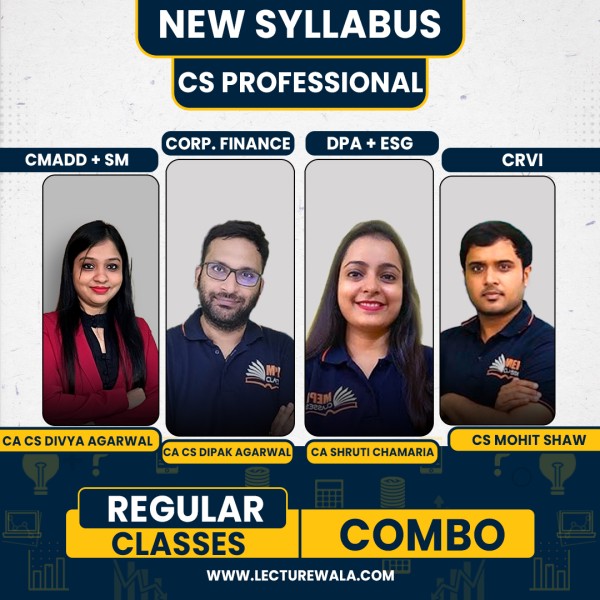 MEPL Classes Both Module All Subjects Except Elective Papers Regular Online Combo Classes For CS Professional New Syllabus