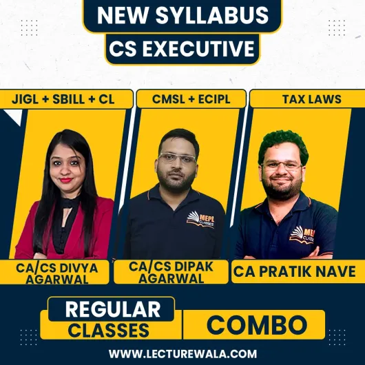 CS EXECUTIVE Both Group All Papers Combo Except CAFM BY CA/CS Dipak Agarwal & CA CS Divya Agarwal & CA PRATIK NEVE (MEPL CLASSES) CS EXECUTIVE Both Group All Papers Combo Except CAFM BY CA/CS Dipak Agarwal & CA CS Divya Agarwal & CA PRATIK NEVE (MEPL CLASSES)