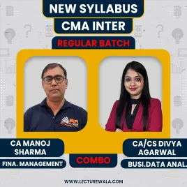 CA Manoj Sharma Financial Management & CA/CS Divya Agarwal Business Data Analytics Regular Online Classes For CMA Inter CA Manoj Sharma Financial Management & CA/CS Divya Agarwal Business Data Analytics Regular Online Classes For CMA Inter
