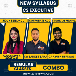 CS Executive New Syllabus Module - 1 All Subjects Regulkar Combo Classes By CA Sanket Shah,CA Ayush Tibrewal &amp; CA CS Divya Agarwal