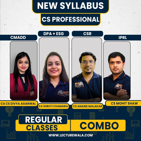 MEPL Classes module 1 All subjetcs with one Electiv paper Regular Online Combo Classes For CS Professional