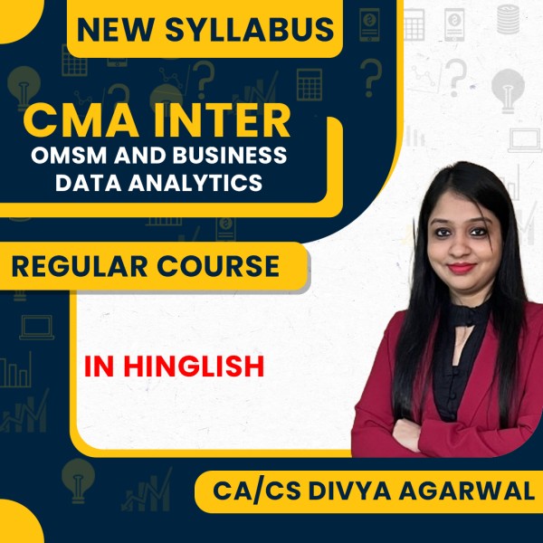 CA CS Divya Agarwal OMSM + Business Data Analytics Regular Online Combo Classes For CMA Inter