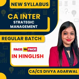 CA/CS Divya Agarwal Strategic Management Face To Face Regular Combo Classes For CA Inter Online Classes CA/CS Divya Agarwal Strategic Management Face To Face Regular Combo Classes For CA Inter Online Classes