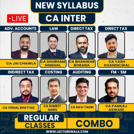 CA Inter Both Group All Subject Live Regular Online Combo Batch By Vsmart Academy